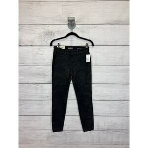 DL1961 Women's Green Brown Camo Mid-Rise Instasculpt Florence Skinny Jeans 26